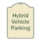 Signmission Designer Series-Hybrid Vehicle Parking Tan & Green Heavy-Gauge Aluminum, 24" x 18", TG-1824-9835 A-DES-TG-1824-9835 - alternate 1